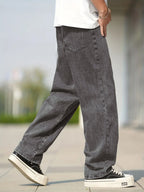 Men's Casual Loose-Fit Baggy Jeans