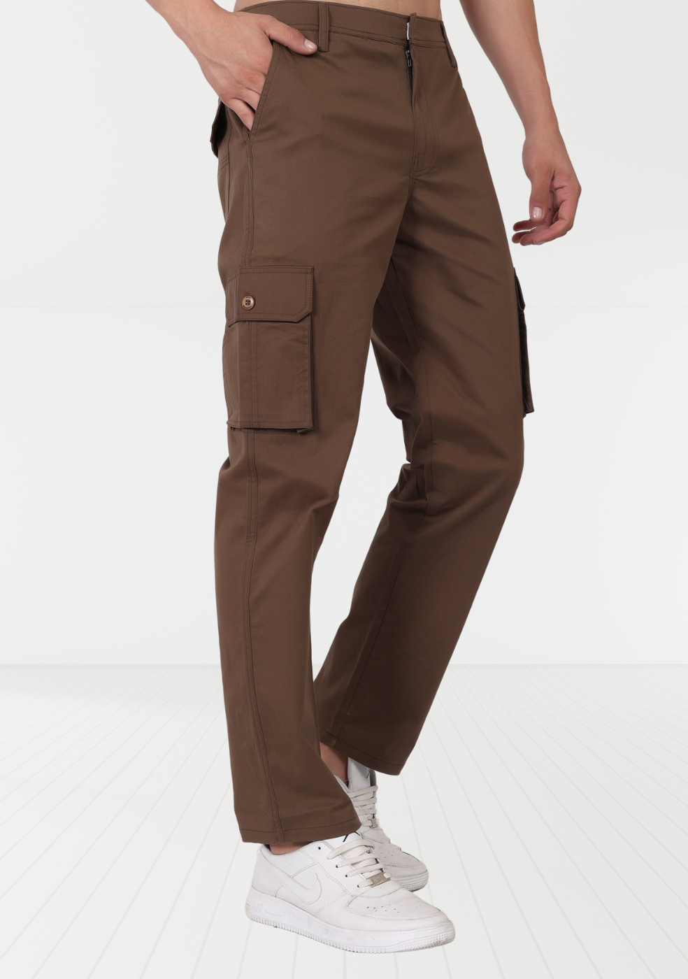 Cotton Regular Fit Cargo Pant For Men