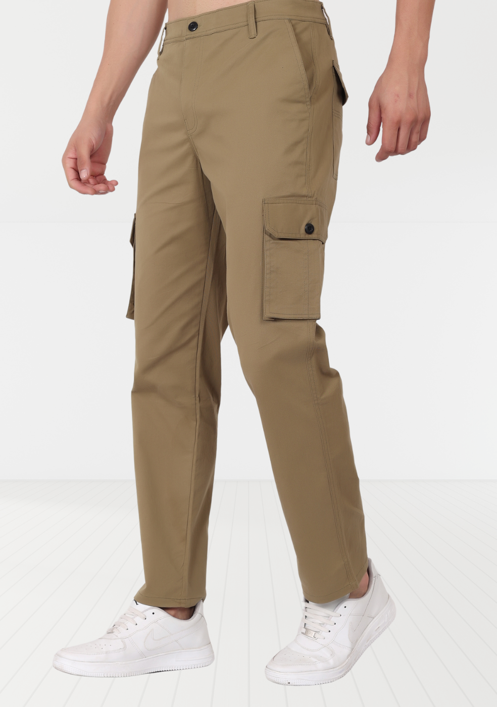 Cotton Regular Fit Cargo Pant For Men