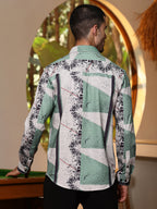 Abstract Print Full Sleeve Casual Shirt