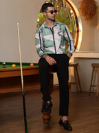 Abstract Print Full Sleeve Casual Shirt