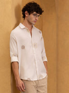 All Over Embroidered Regular Fit Shirt